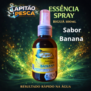 Essência Spray Biguá - Sabor Banana - 100ml